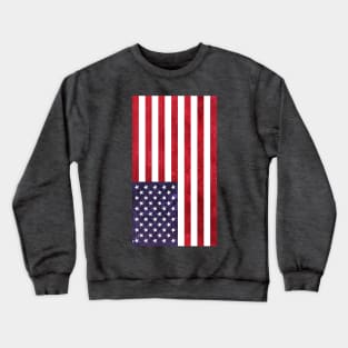 Grungy American Flag Crewneck Sweatshirt